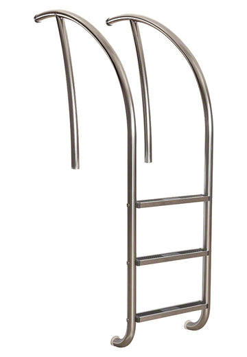 3-Step Artisan Designer Series Ladder 1.90 x .065 Inch Marine Grade - Stainless Steel Treads
