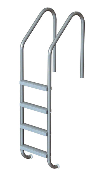 4-Step 25 Inch Wide Standard Ladder 1.50 x .120 Inch - Marine Grade