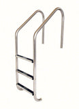 3-Step 24 Inch Residential Elite Ladder 1.90 x .049 Inch Marine Grade - Stainless Treads