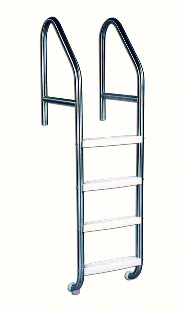 4-Step 30 Inch Wide Cross-Braced Heavy-Duty Ladder 1.90 x .145 Inch