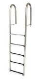 5-Step 12 Inch Wide Dock Ladder 1.90 x .065 Inch Marine Grade - Stainless Steel Treads