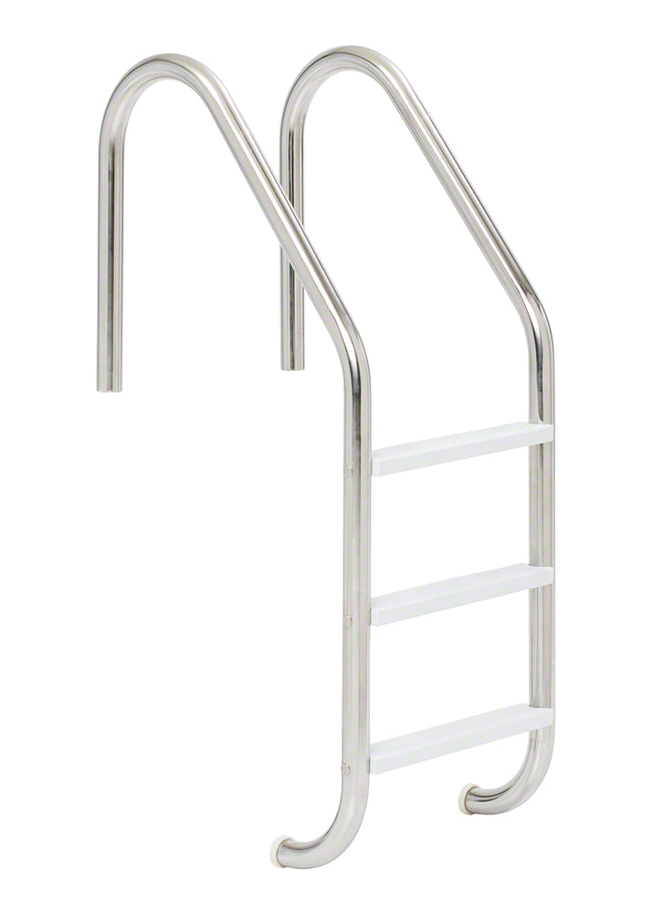 3-Step 24 Inch Residential Econoline Ladder 1.90 x .049 Inch Marine Grade - Plastic Treads