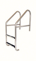 2-Step 29 Inch Wide Standard Cross-Braced Plus Commercial Ladder 1.90 x .065 Inch - Stainless Treads