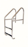 2-Step 23 Inch Wide Standard Cross-Braced Plus Commercial Ladder 1.90 x .145 Inch - Stainless Treads