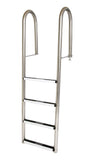 4-Step 12 Inch Wide Dock Ladder 1.90 x .065 Inch Marine Grade - Stainless Steel Treads