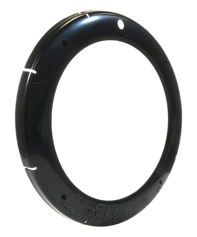 Large Plastic Snap-on Face Ring - Black