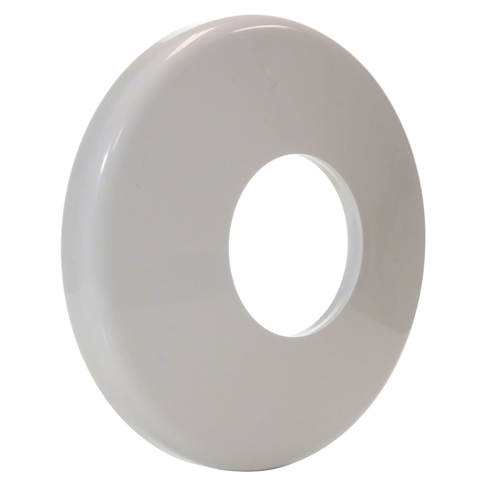 Plastic Escutcheon Plate 5 Inches - 1.90 Inch O.D. - White