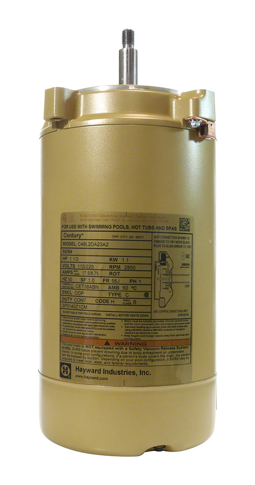 1-1/2 HP Pump Motor - 1-Phase 50 Hz