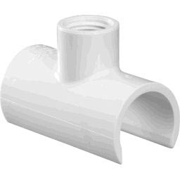 Snap-On Tee - 3/4 x 1/2 Inch Snap-on x FIPT - Schedule 40