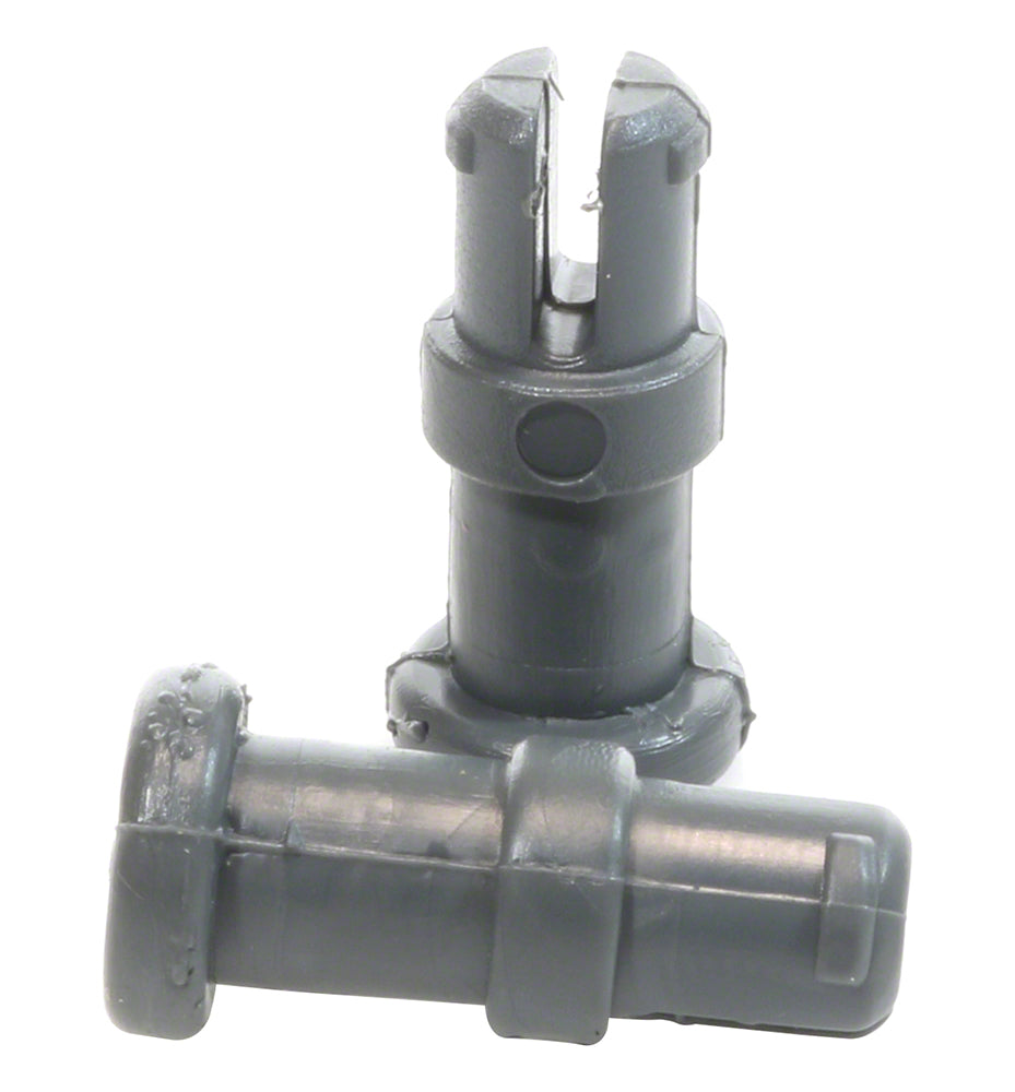 Snap Fit Vac Tube Posts 2 Pack Gray