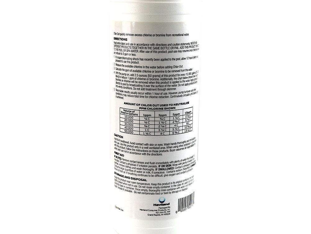 Chlor Out - Chlorine Neutralizer - 2 Lbs.