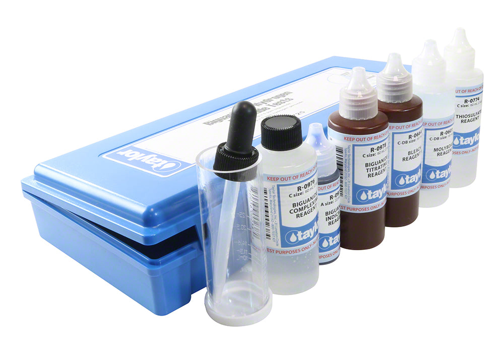 Taylor Drop Test Combination Biguanide and Hydrogen Peroxide 5 ppm (Iodometric) Test Kit - K-1725