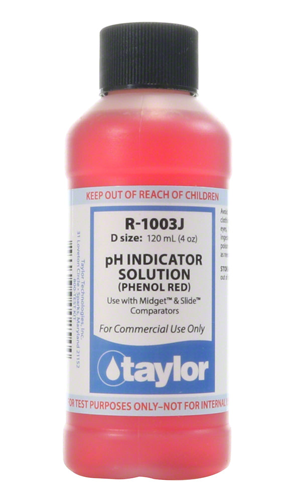 Taylor Phenol Red - 4 Oz. Bottle - R-1003J-D