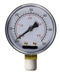 Sand Filter Pressure Gauge - 0 to 60 PSI - 1/4 Inch NPT Bottom Mount
