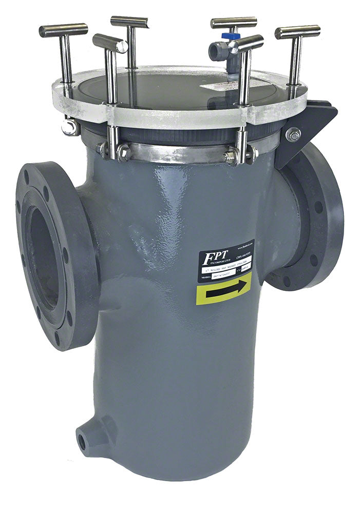 SW Series PVC/FRP Basket Strainer With Stainless Steel Basket 8 Inch Connections