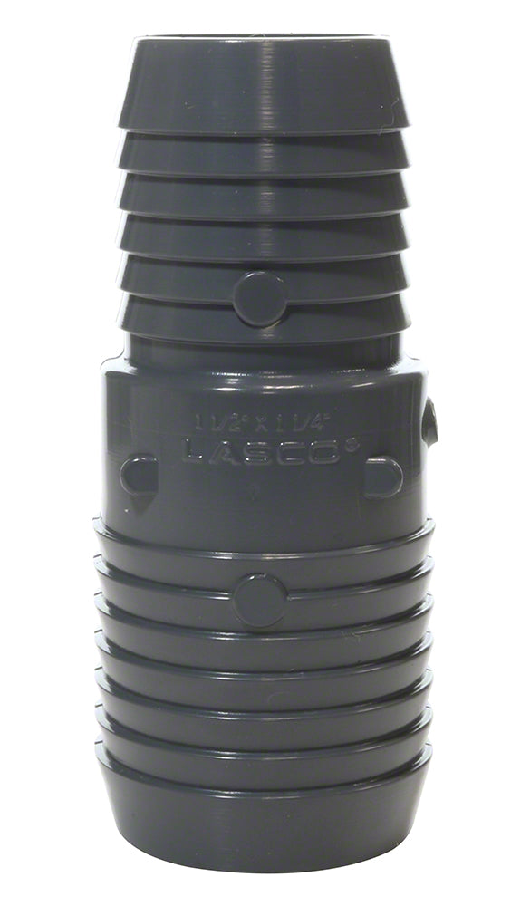 Reducing Insert Coupling 1-1/2 x 1-1/4 Inch - Insert x Reducing Insert - PVC