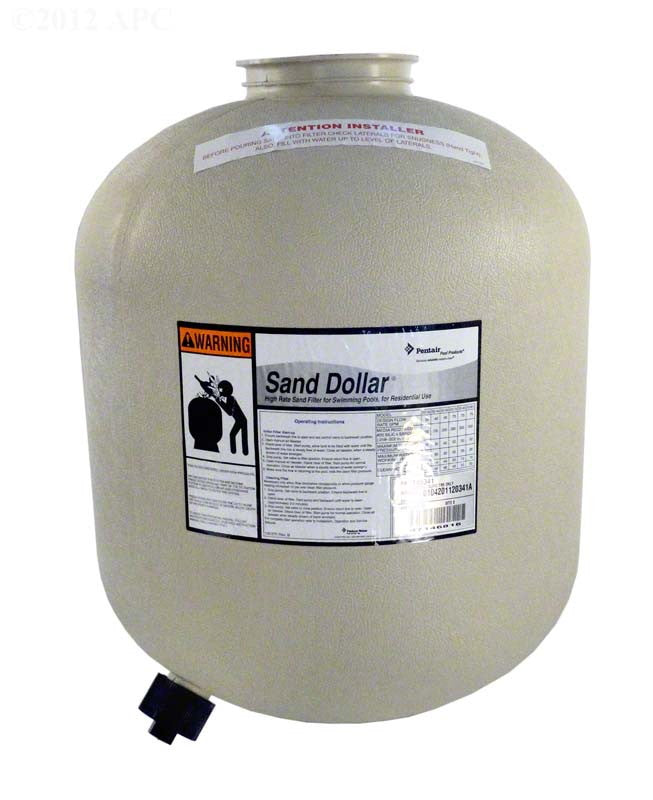 Sand Dollar SD40 Tank With Drain - Almond