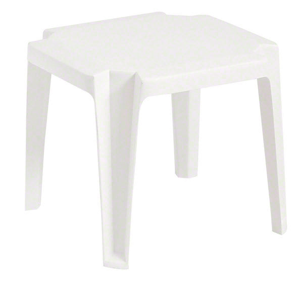 Miami 17 Inch x 17 Inch Low Table - White (Must Order in Multiples of 30)
