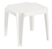 Miami 17 Inch x 17 Inch Low Table - White (Must Order in Multiples of 6)