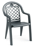 Savannah Stacking Armchair - Charcoal (Must Order in Multiples of 4)