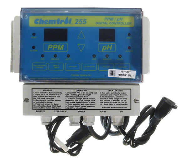 PHコントローラー　PHセンサー　エレクトロ―ド付　カルシムリアクター　送料無料 CH255 PPM/pH Digital Pool Controller - Chemtrol
