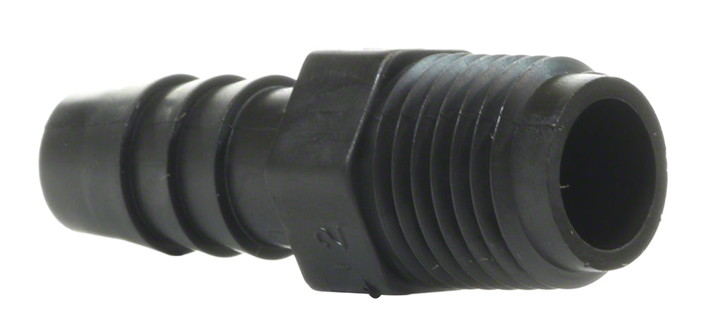 Injector Barb Adapter - 1/4 Inch NPT x 3/8 Inch OD Barb