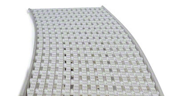 SuperGrip Parallel Grating Radial 6 Inch - White - Must Order in 10 Foot Increments