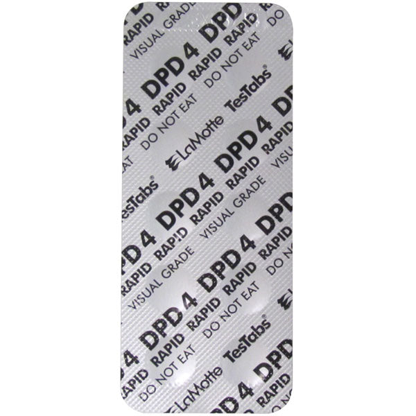 DPD Tablets #4 Rapid Dissolve Tablet Strips - 6899A-M - LaMotte