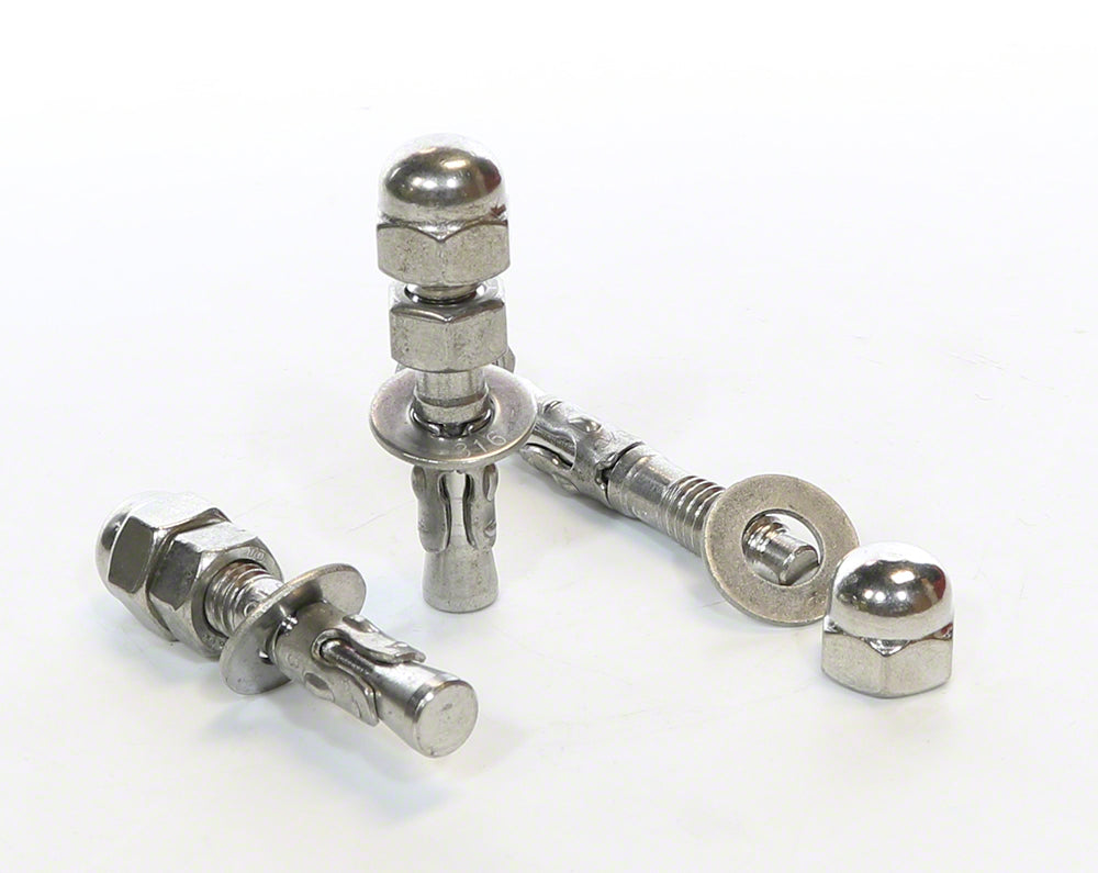 Anchor Stud 3/8 Inch for Flanged Exercise Bars - Set of 3