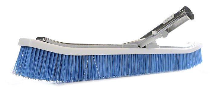 Blended Stainless and Nylon Curved Aluminum Back Wall Brush - 18 Inch