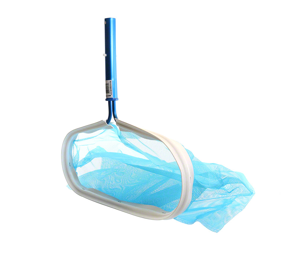 Pro Pool Rake R121106 - Commercial Pool Leaf Rake - Large 17 Inch Pocket - Rainbow