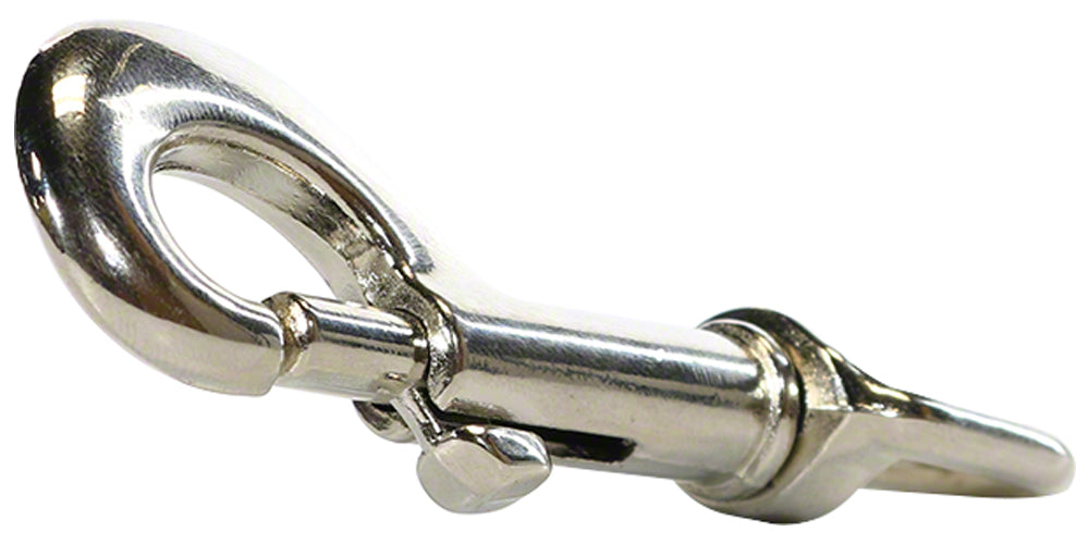 Rope Hook With Swivel for 1/2 Inch Rope - Nickel Plated Zinc