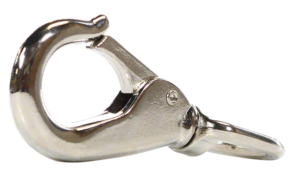 Rope Hook With Swivel for 3/4 Inch Rope - Nickel Plated Zinc