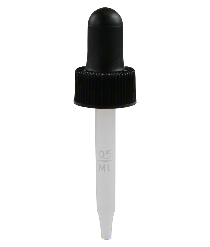 Taylor Pipet 0.5 mL Calibrated - Plastic (Eye Dropper) With Cap - 4028
