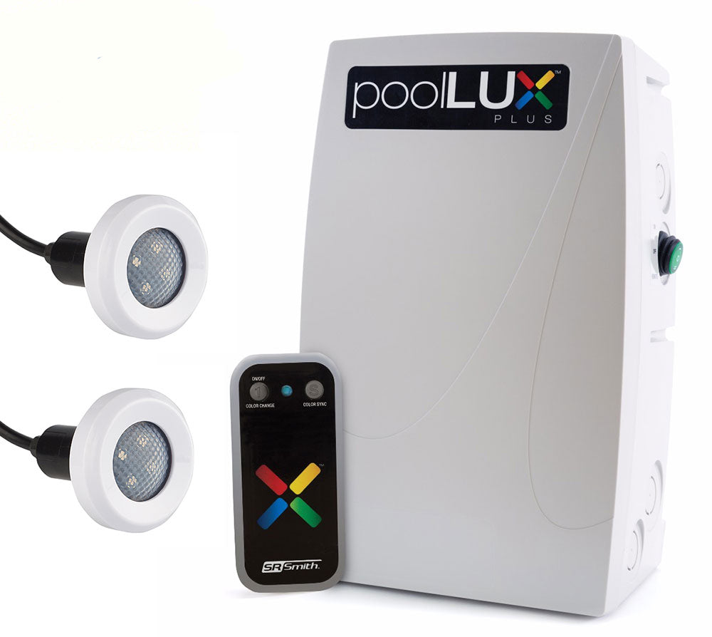 PoolLUX Plus LED Treo Lighting Kit With 2 Treo RGB Lights and 60 Watt PoolLUX Plus System