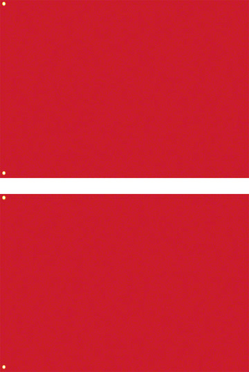Double (2) Red Very High Hazard Flags 30 x 40 Inches