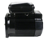 5 HP Pump Motor Square Flange - 3-Phase 208-230/460 Volts 60 Hz - TEFC Super Duty - Black