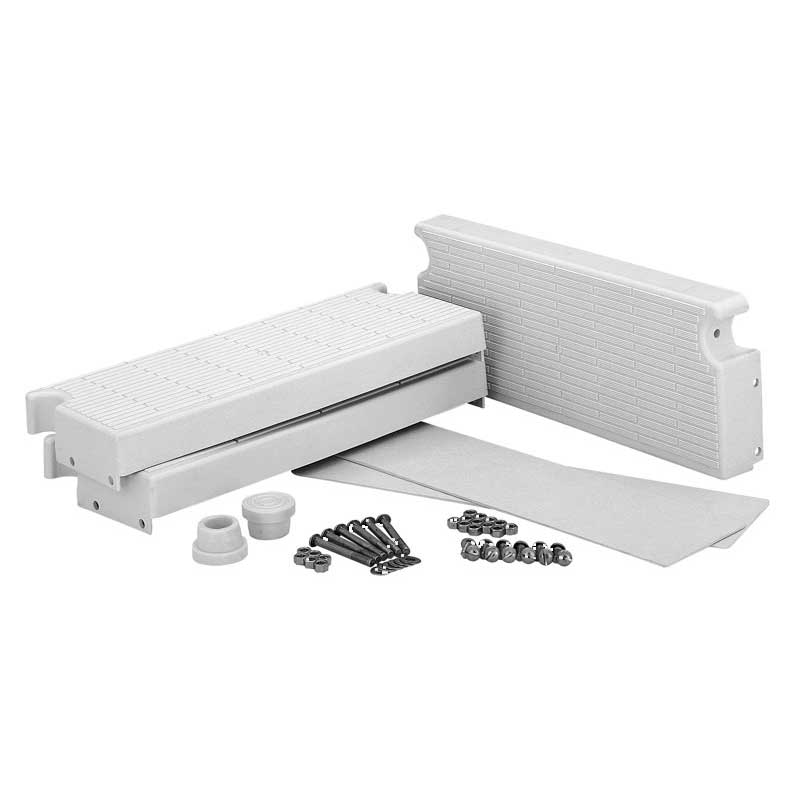 4-Step 20 Inch Wide Residential Safety Ladder Kit - Plastic Treads