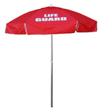 Lifeguard Umbrella With Tilt - Vinyl - 6-1/2 Foot Diameter - Red