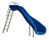 Rogue2 Water Slide - Left Turn - 6.5 Feet - Blue
