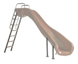 Rogue2 Water Slide - Left Turn - 6.5 Feet - Taupe