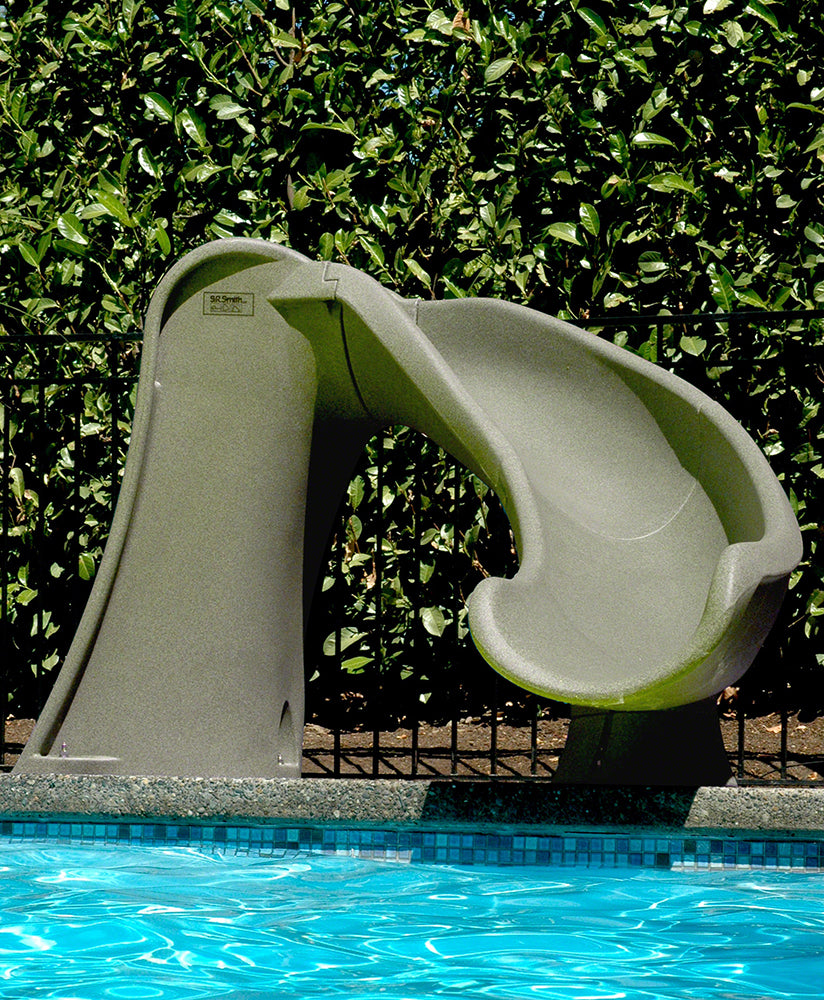 S.R. Smith Rogue2 In-Ground Swimming Pool Slide, Left Curve, Blue S.R. Smith Rogue2 In-Ground Swimming Pool Slide, Left Curve, Blue