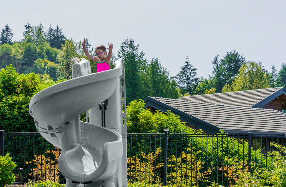 HeliX2 Pool Water Slide - 360 Degree Twists - 6.5 Feet - Sandstone - SR ...