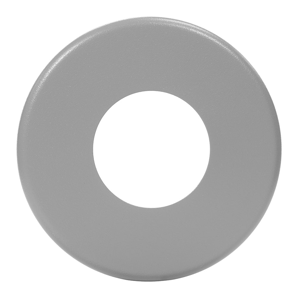 Stainless Steel Round Escutcheon Plate - 1.90 Inch O.D. - Vinyl Coated Gray