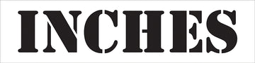 INCHES 24 Inch x 6 Inch Reusable Stencil - Depth Marker with 4 Inch Lettering