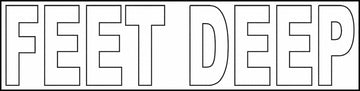 FEET DEEP Vinyl Depth Marker Stencil 19 Inch x 6 Inch with 4 Inch Lettering