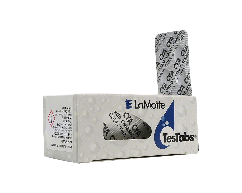 LaMotte Cyanuric Acid Test Tablets Instrument Grade - Strip of 10 Tabs - 6996A