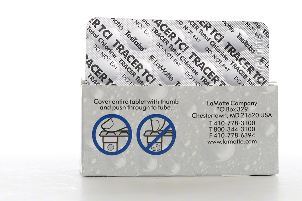 LaMotte Total Chlorine Tracer Tablets - Strip of 10 Tabs - 7044A-J