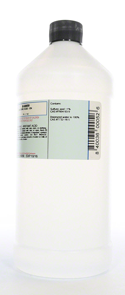 Taylor Sulfuric Acid .12N #9 - 32 Oz. Bottle - R-0009-F