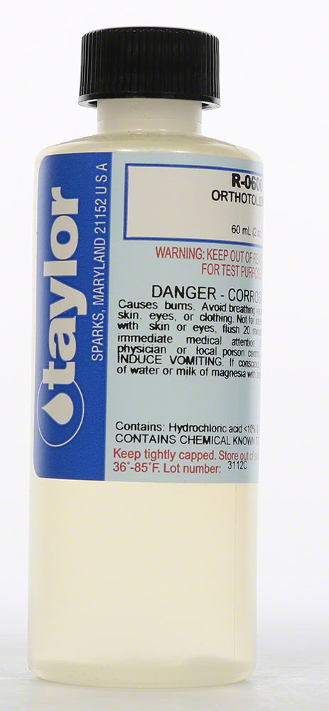 Taylor Orthotolidine - 2 Oz. (60 mL) Bottle - R-0600-C